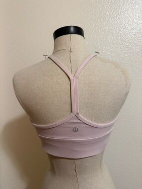 lululemon athletica Pale Pink Strappy Racerback Sports Bra